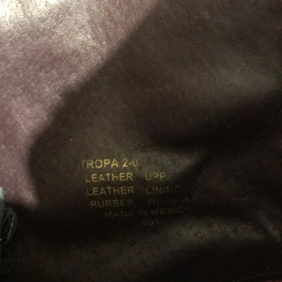 Steve Madden Troopa Black Leather Combat Boots - Picture 4 of 4